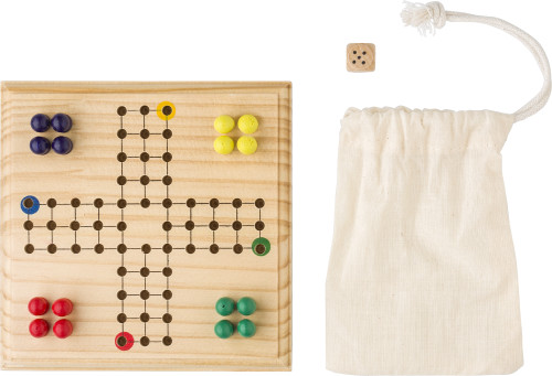 Wooden ludo game