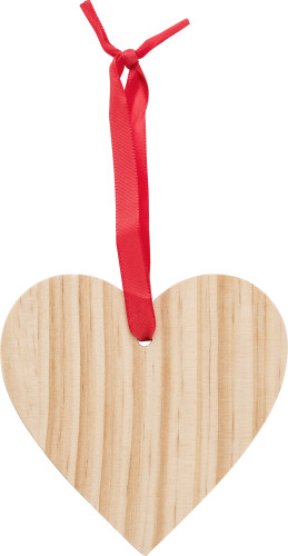 Wooden Christmas ornament Heart Einar