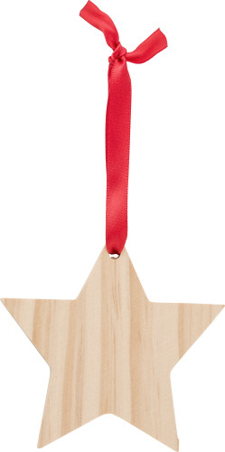 Wooden Christmas ornament Star Caspian