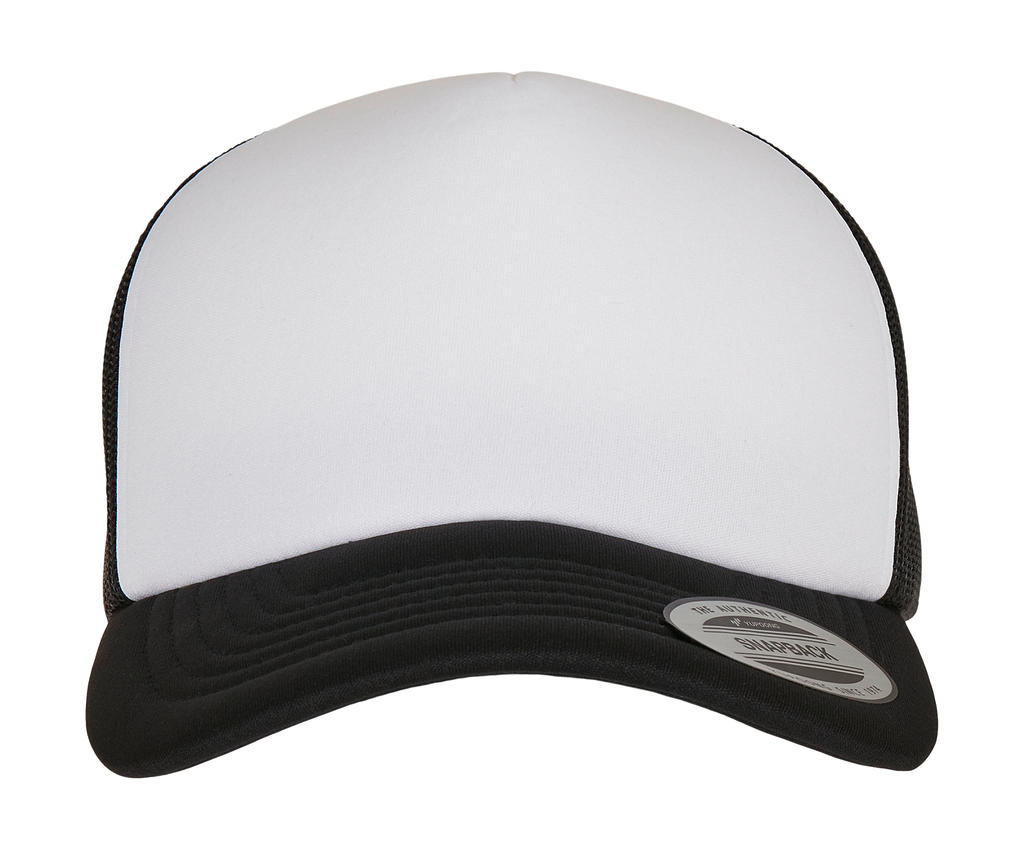 Classic Curved Foam Trucker Cap – White Front