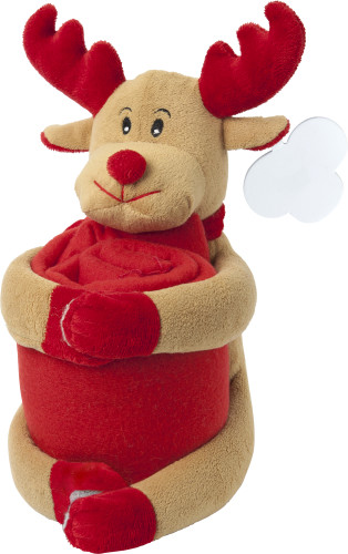 Christmas stuffed animal with blanket Andrew