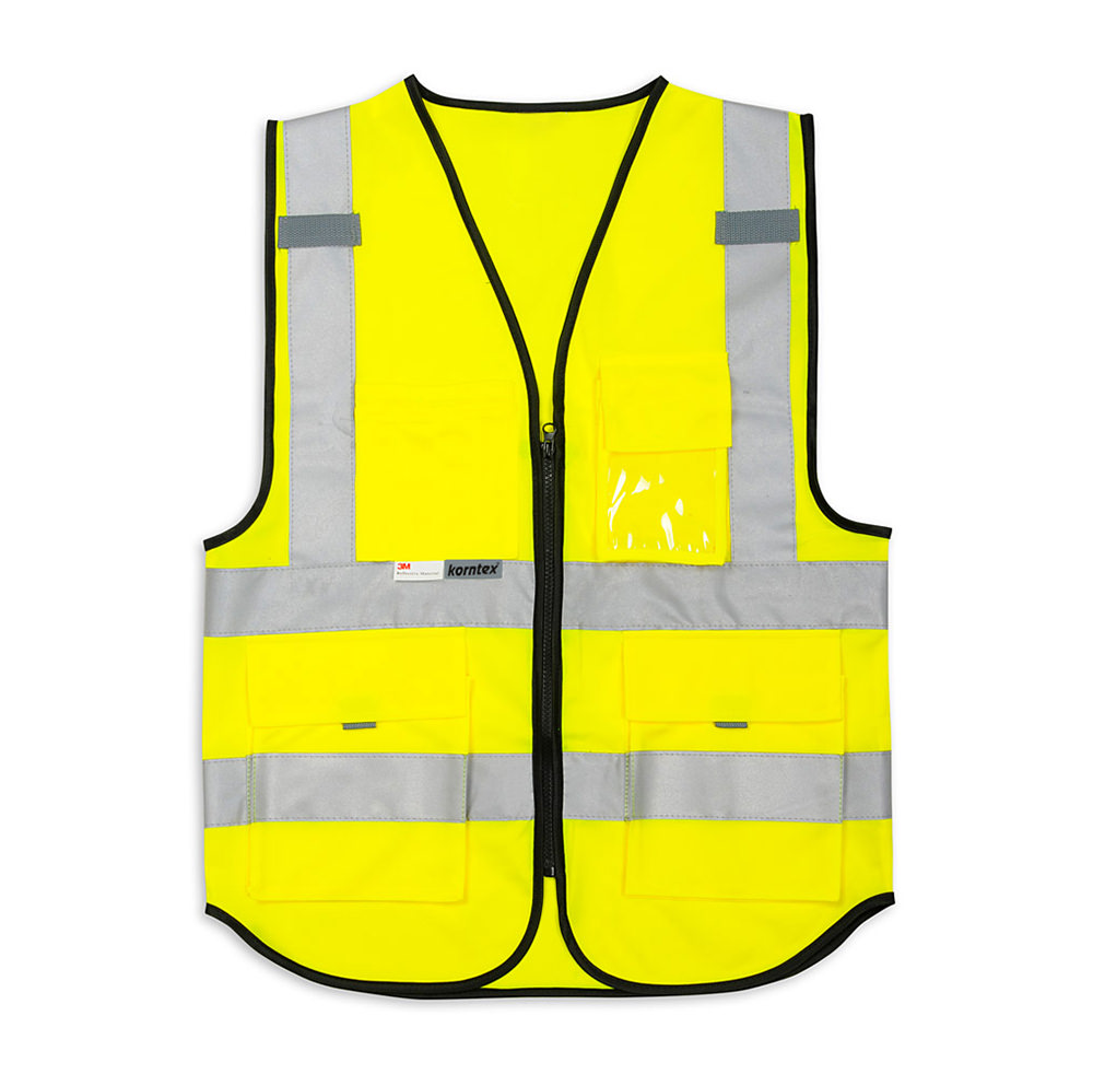 Refleksvest HI-VIS 3M med lynlås og lommer [Voksen]