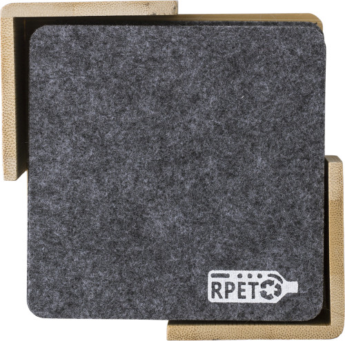 RPET felt coaster set Lawrence