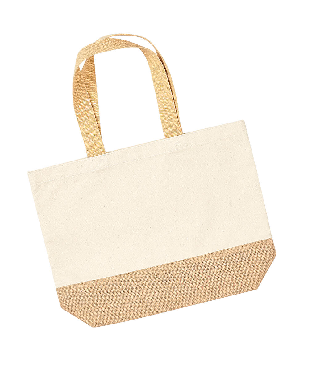 Jute Base Canvas Tote