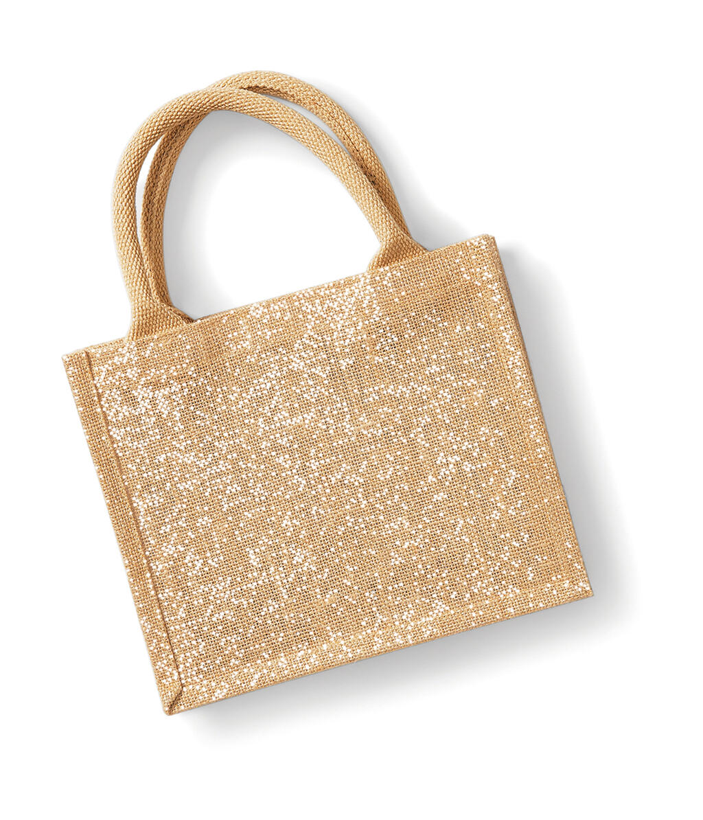 Shimmer Jute Mini Gift Bag