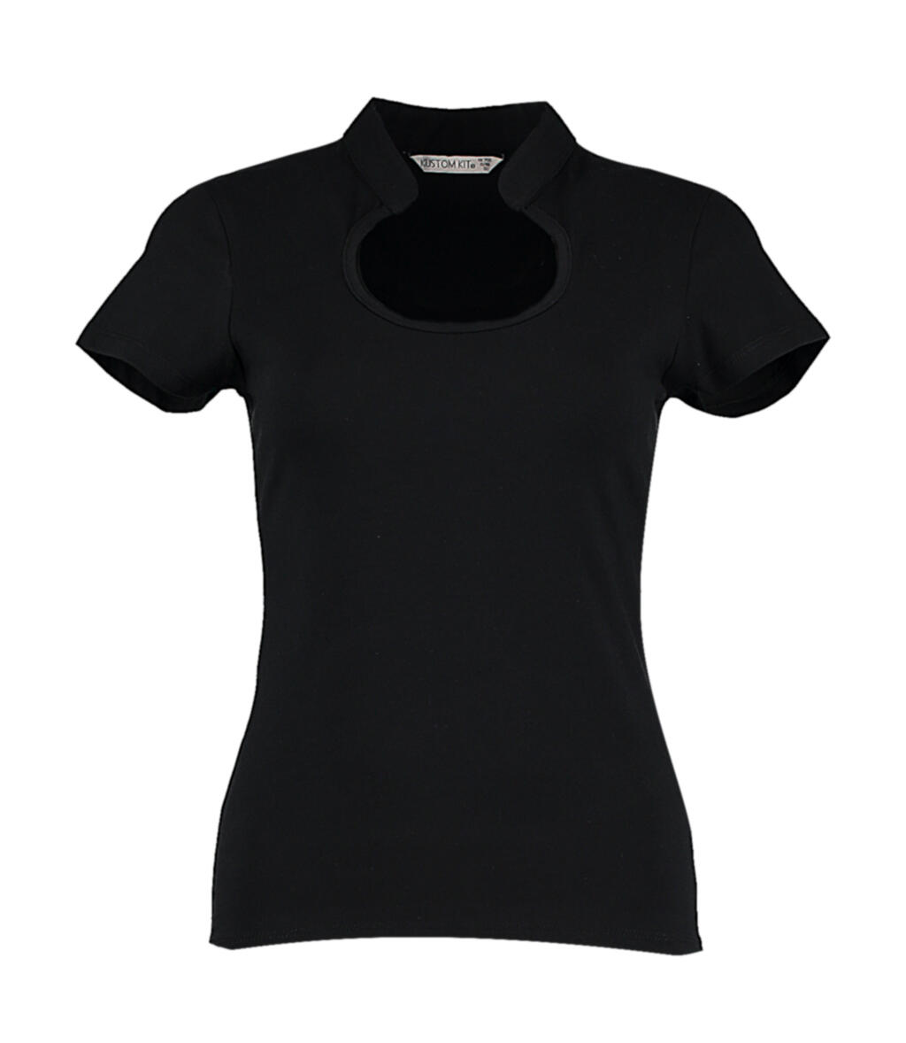 Regular Fit Keyhole Neck Top