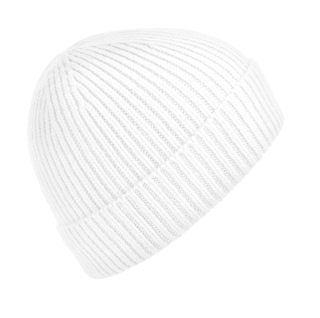 Engineered Knit Ribbed Beanie